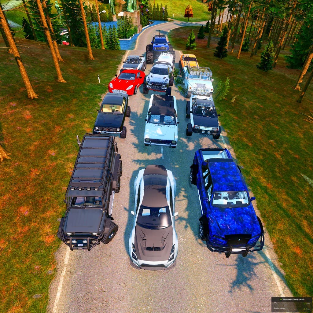 Crashout convoy on the road